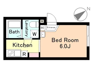 東京都大田区仲六郷4丁目【アパート】の間取り