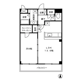 レーブロジュメン【3階】の間取り