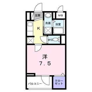 ドゥー・アヴェニール【3階】の間取り