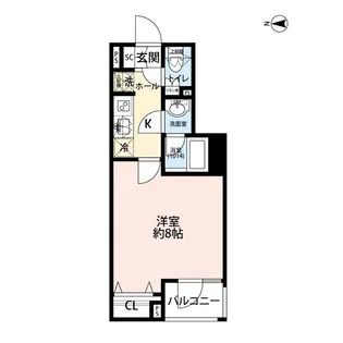 プレール・ドゥーク赤塚【1階】の間取り