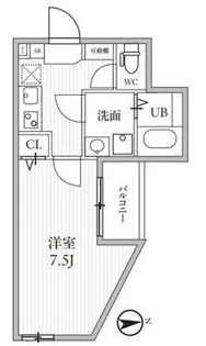 T’S CUORE西武柳沢【3階】の間取り