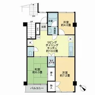 ライオンズマンション富士見台【3階】の間取り