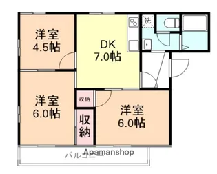小島コーポA【201号室】の間取り