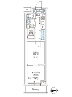 プラネソシエプラス桜台【1階】の間取り