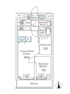 プラネソシエプラス桜台【1階】の間取り