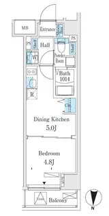 クラリティア板橋本町【3階】の間取り