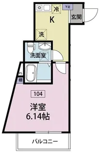 アジュール清瀬【1階】の間取り