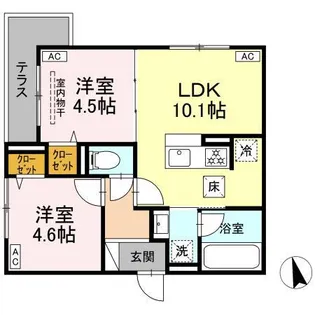 (仮称)板橋区高島平2丁目PJ【1階】の間取り