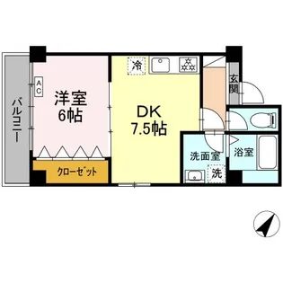 サンコービル【2階】の間取り