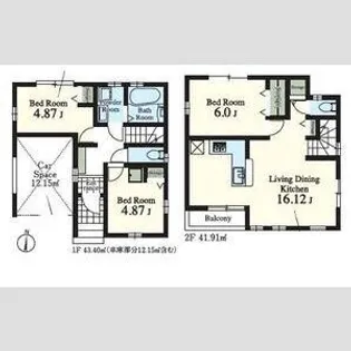 東京都練馬区西大泉3丁目【一戸建】の間取り