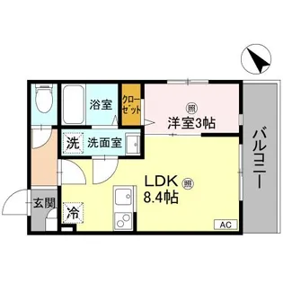 ルミナス所沢【3階】の間取り