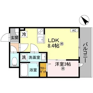 ルミナス所沢【3階】の間取り