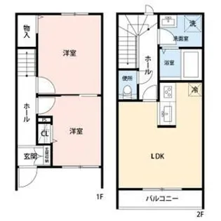 東京都練馬区大泉学園町6丁目【テラスハウス】の間取り