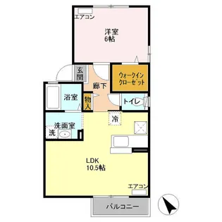 グランドゥール【1階】の間取り