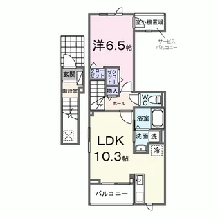 ヒカルサ西東京向台イースト【2階】の間取り