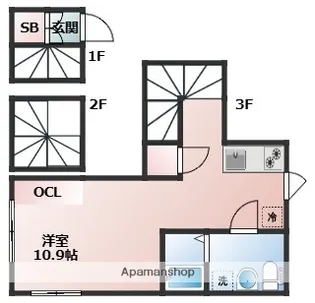 エマージテラス練馬光が丘【3階】の間取り