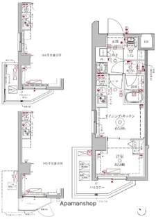 クレイシアIDZ練馬富士見台【1階】の間取り
