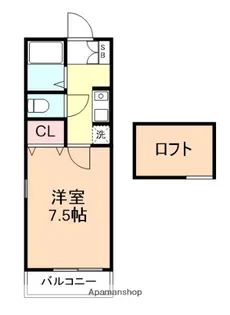 アジュールA【202号室】の間取り