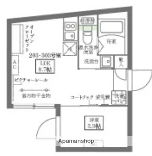 COCOCUBE練馬【2階】の間取り