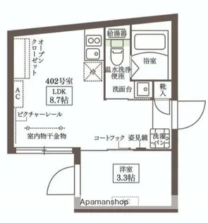 COCOCUBE練馬【4階】の間取り