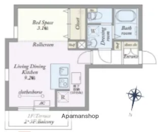 パークサイドレジデンス大泉学園町【1階】の間取り
