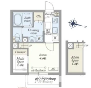 パークサイドレジデンス大泉学園町【1階】の間取り