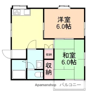 ドゥエリング北越谷【202号室】の間取り