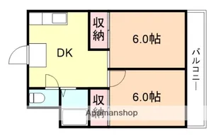 アローハイツ【205号室】の間取り