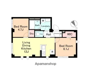ガルテン五反田【1階】の間取り