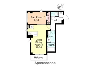ガルテン五反田【2階】の間取り