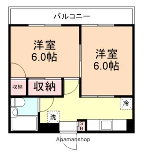 小町マンション【102号室】の間取り