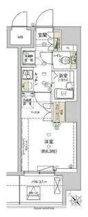 ハーモニーレジデンス文京白山【4階】の間取り