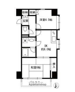 ハイツG−ONE【5階】の間取り