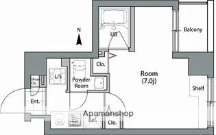 シャンブリーズ御茶ノ水【6階】の間取り