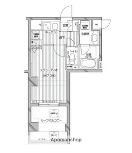 デュオ・スカーラ御茶ノ水Ⅱ【7階】の間取り