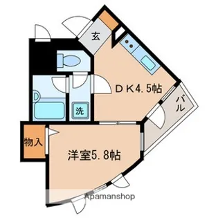 ガウディ動坂【1階】の間取り