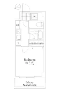 スパシエ ルクス 池袋【6階】の間取り