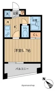 エスティメゾン千駄木【14階】の間取り