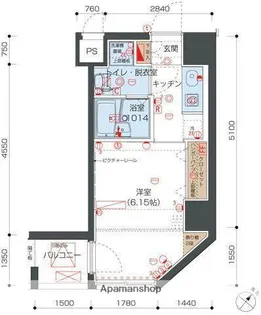 リヴシティ向島【5階】の間取り