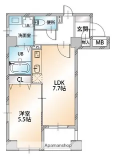 マルメゾン浅草橋【3階】の間取り