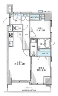 藤和シティコープ入谷【6階】の間取り