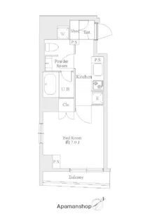 東京都中央区日本橋久松町【マンション】の間取り