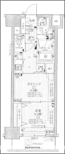 日神デュオステージ蔵前NEXT【12階】の間取り