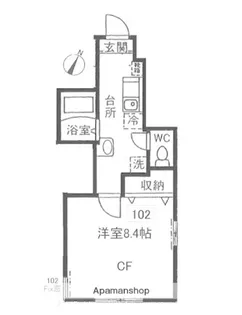コンフォール千駄木【1階】の間取り