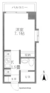 KDXレジデンス御徒町【4階】の間取り