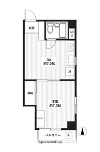 ハイツ錦糸町【6階】の間取り