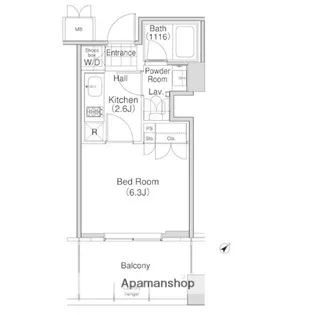 コンフォリア東池袋WEST【5階】の間取り