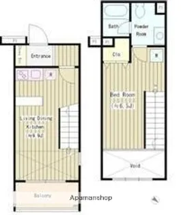 可染館【3階】の間取り