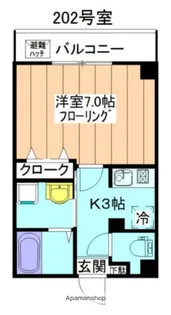 エクセル文京千駄木【2階】の間取り