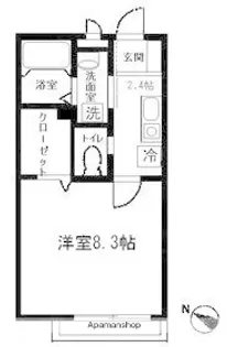グリーンシーダ【2階】の間取り